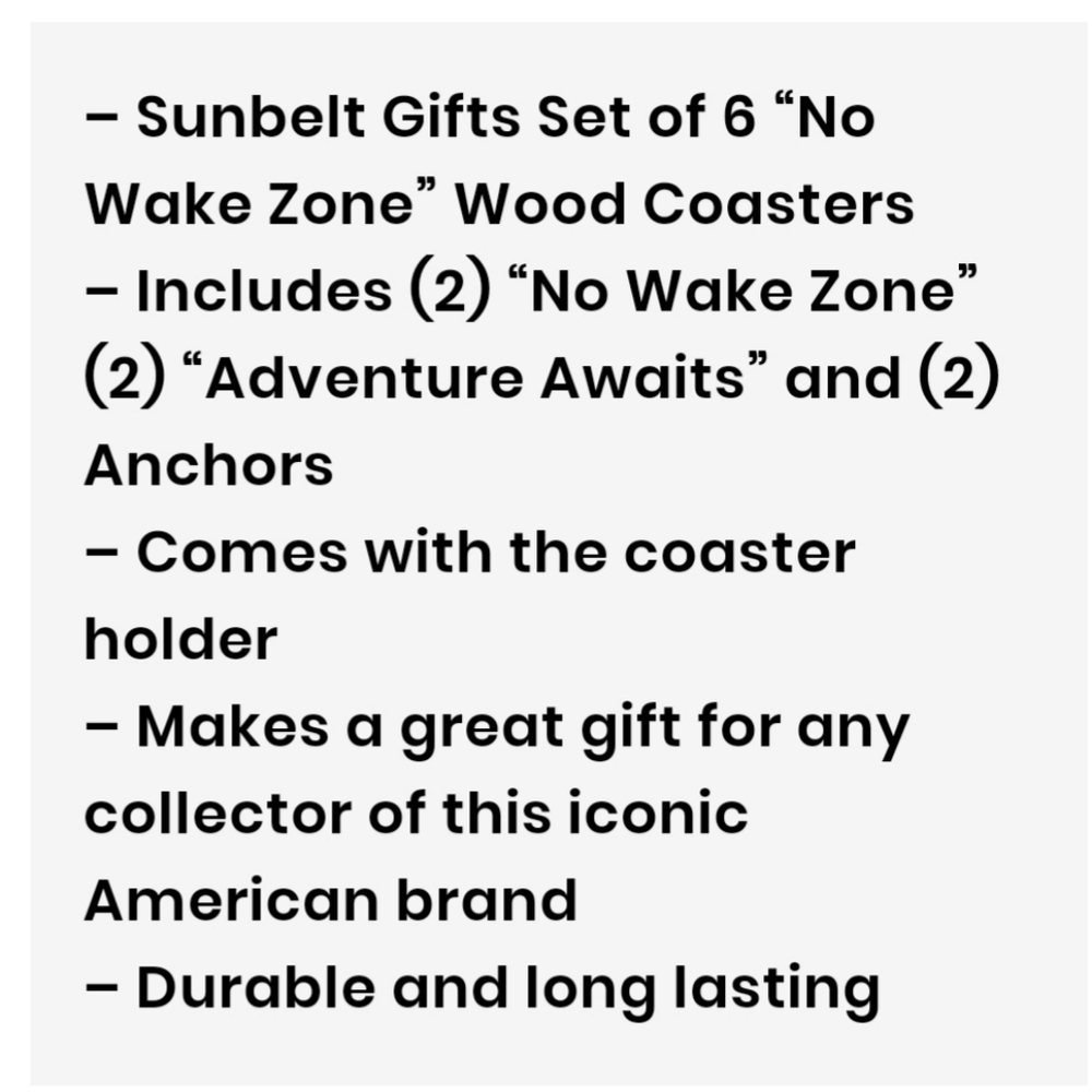 Nautical Wood Coaster Set - Picture 2 of 2
